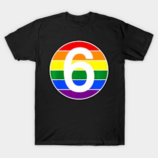 Kids Rainbow 6Th Birthday Sixth Birthday Outfit For Boys Girls T-Shirt